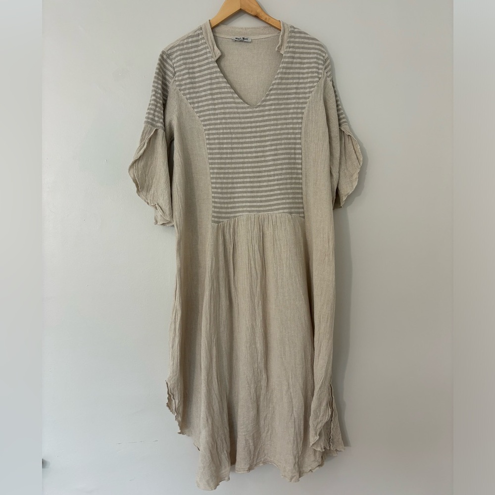 MEO MELI Italian Linen/Cotton Blend Dress
